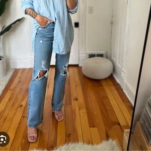 COPY - FRAME
Le Original high-rise straight jeans NWT